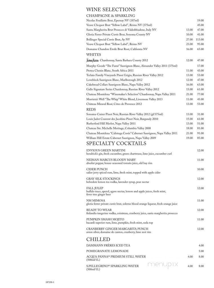Menu page 1