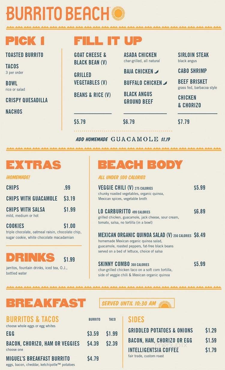 Menu page 1