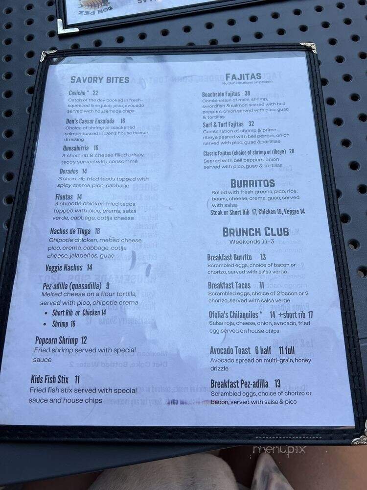 Menu page 2
