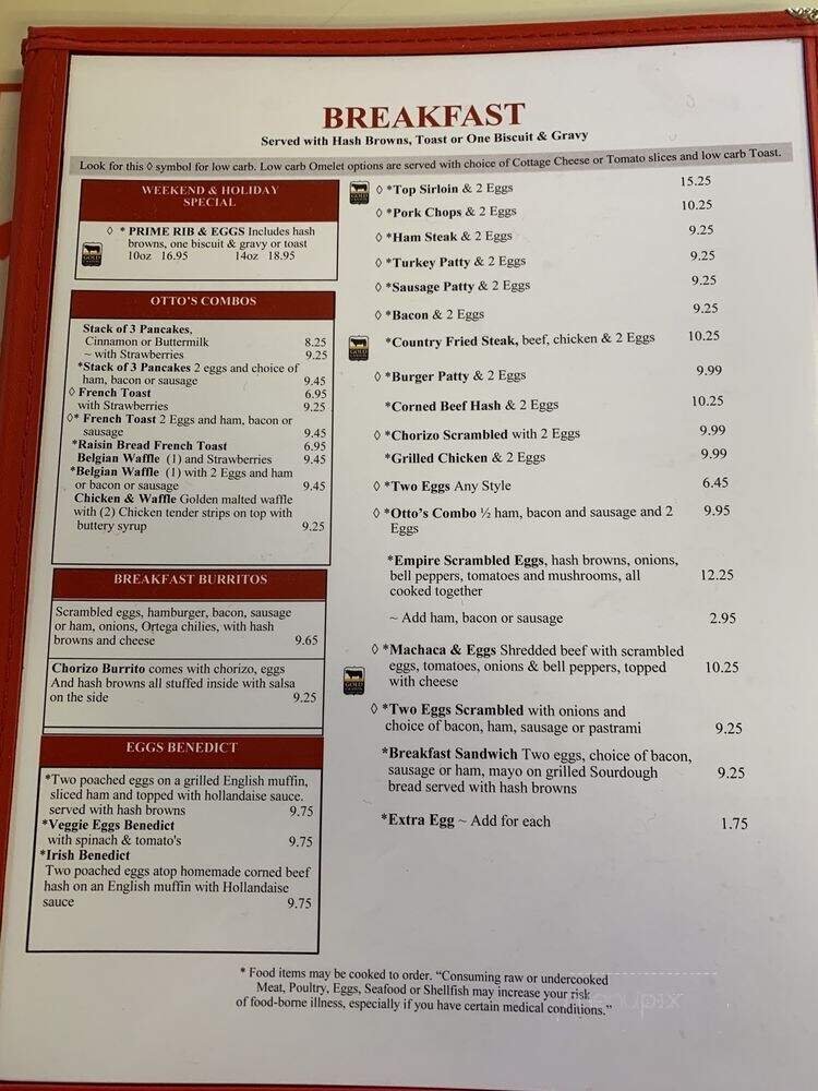 Menu page 1