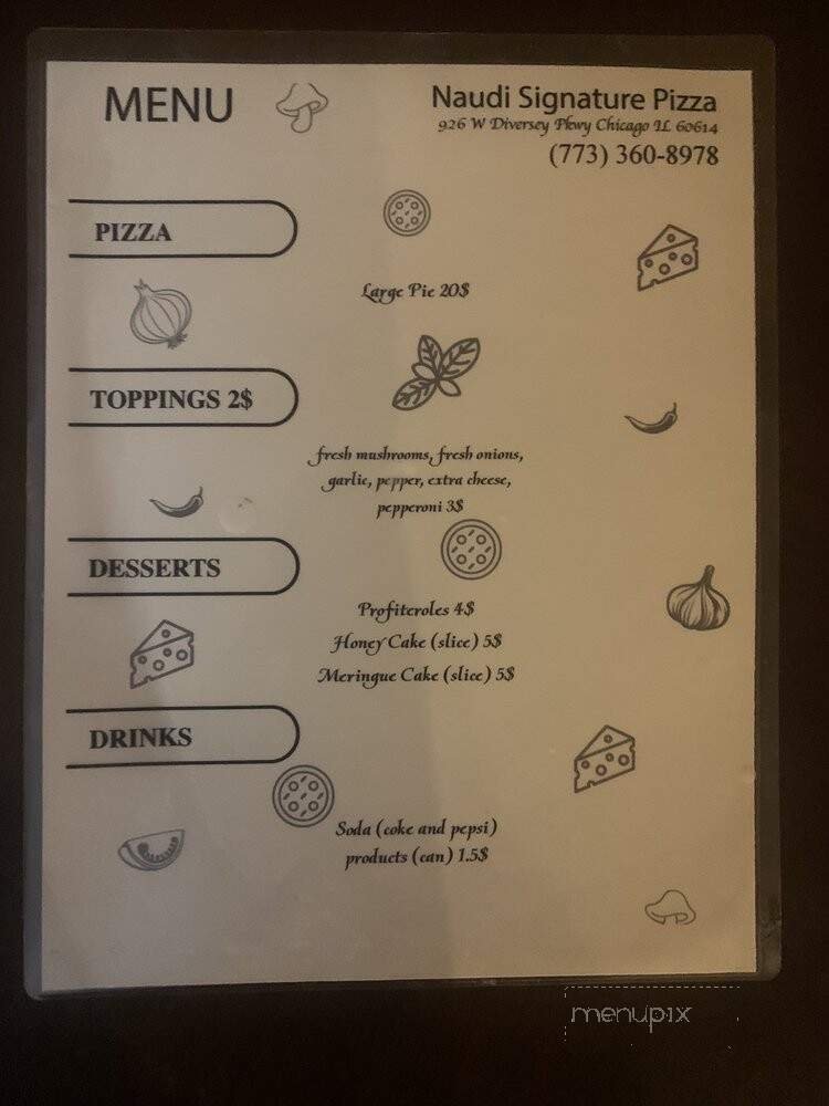 Menu page 1