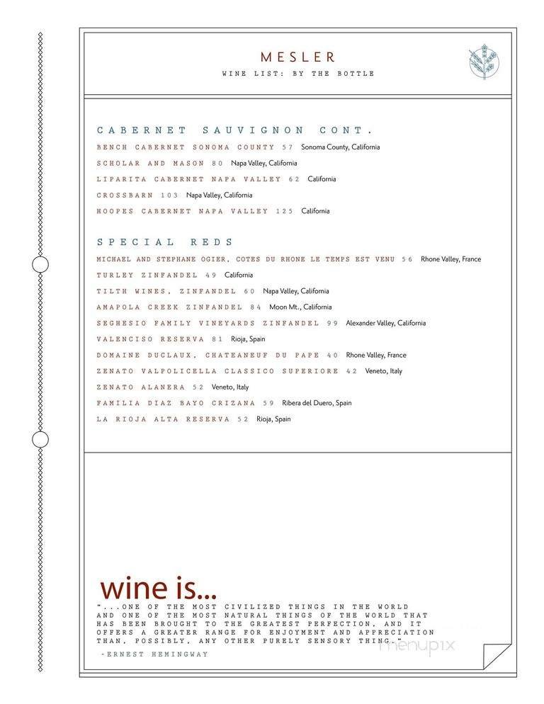 Menu page 2