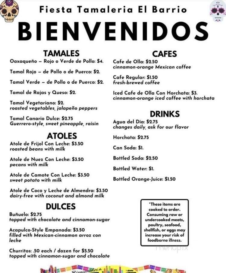 Menu page 1