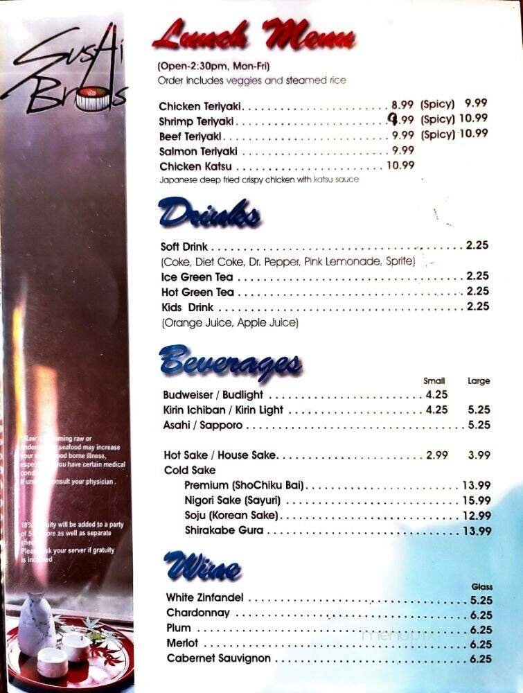 Menu page 3