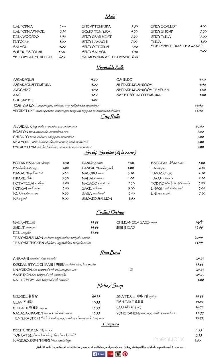 Menu page 2