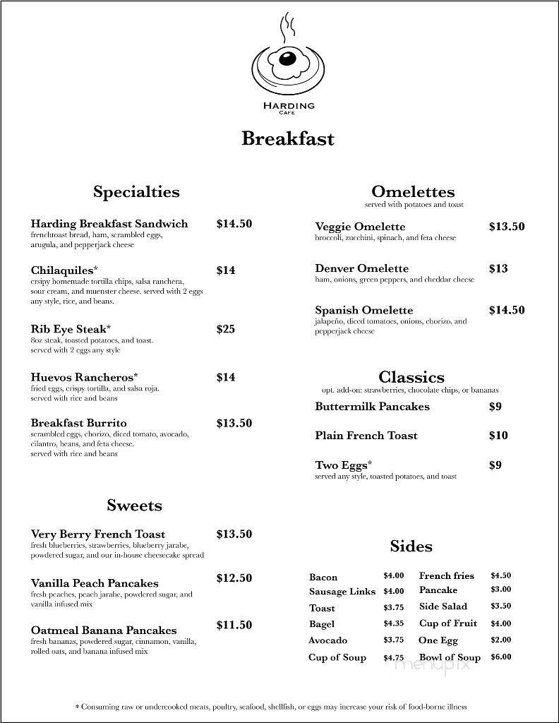Menu page 1