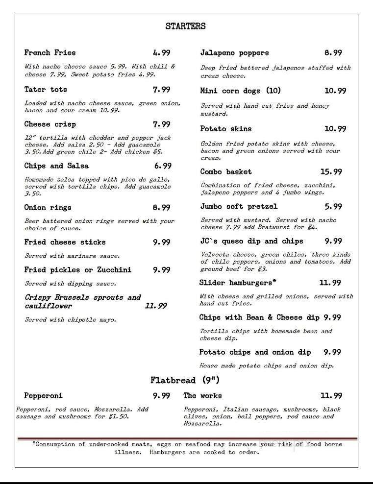 Menu page 8