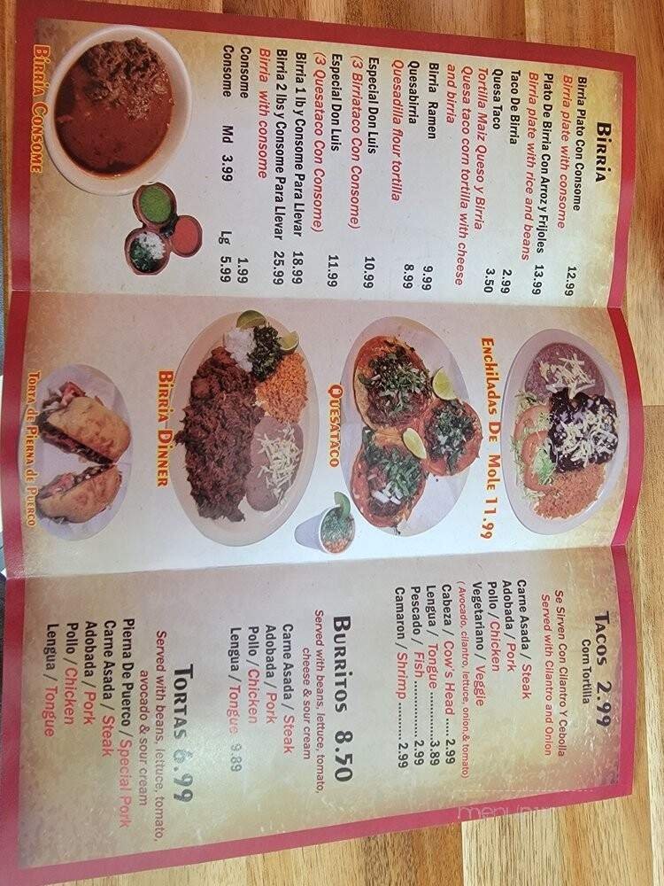 Menu page 2