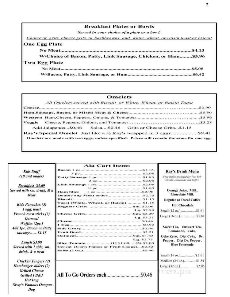 Menu page 2