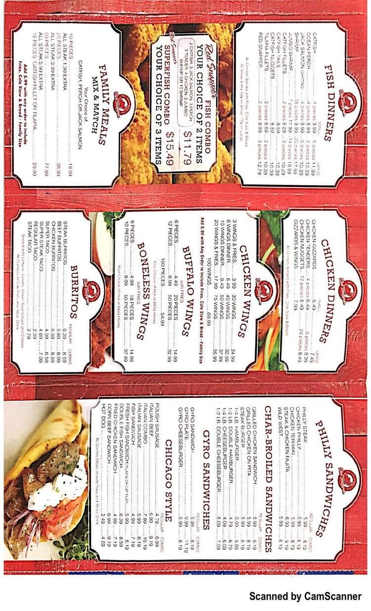 Menu page 1
