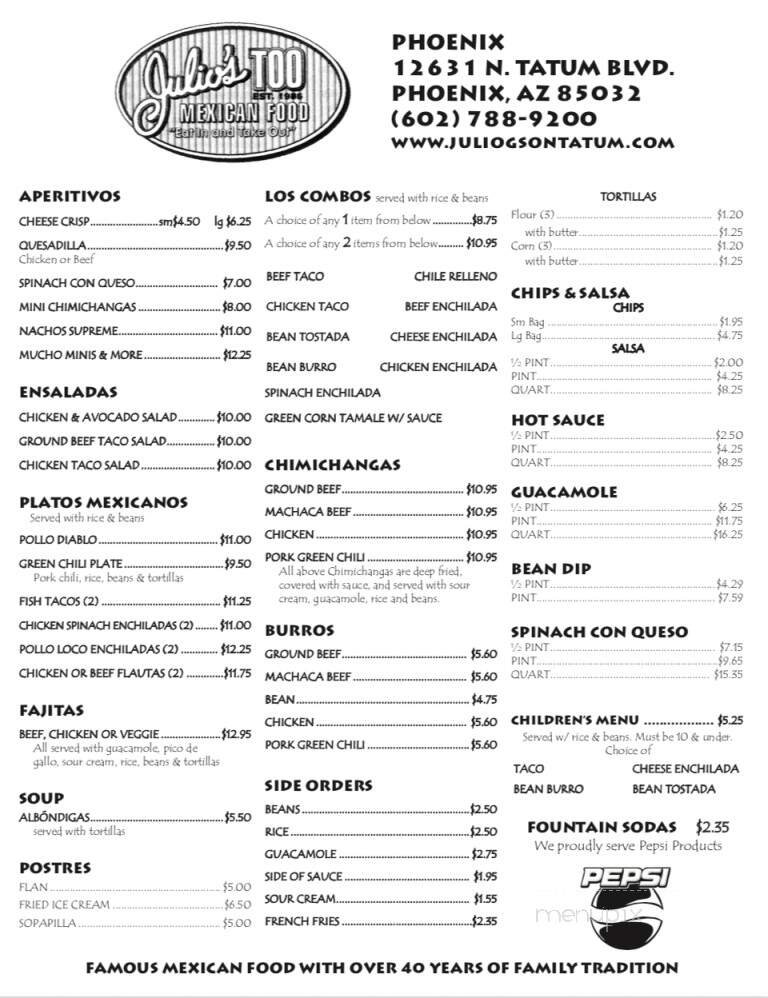 Menu page 3