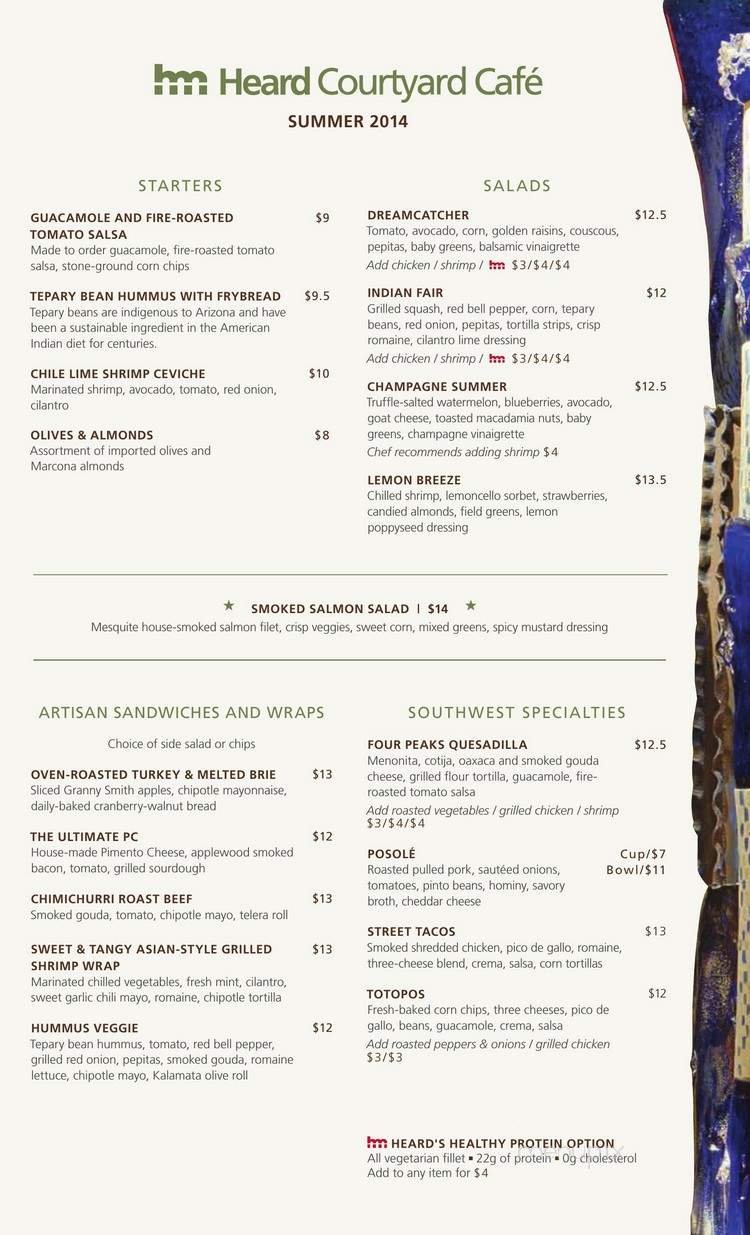 Menu page 1