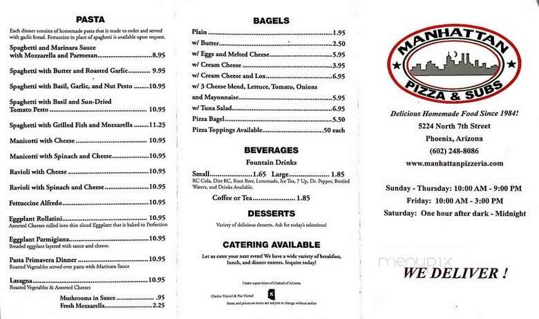 Menu page 2