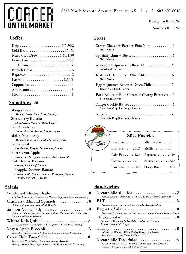 Menu page 1