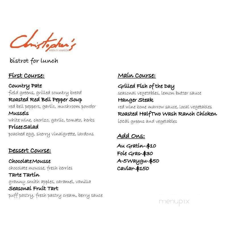 Menu page 3