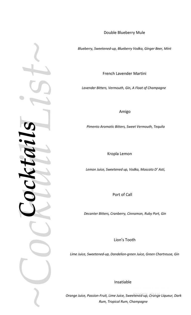 Menu page 2