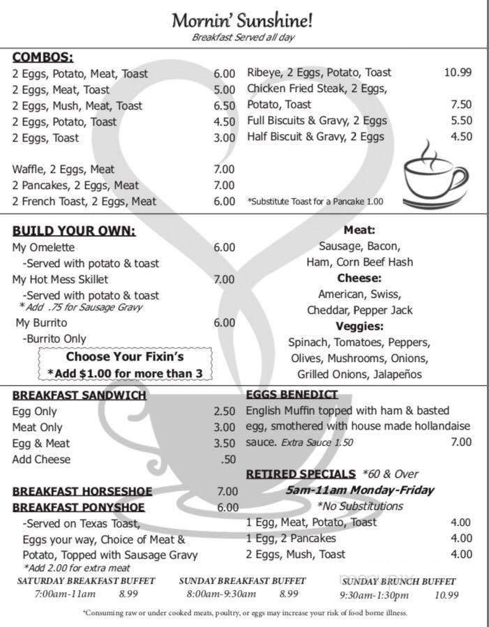 Menu page 1