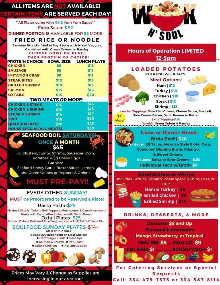 Menu page 1