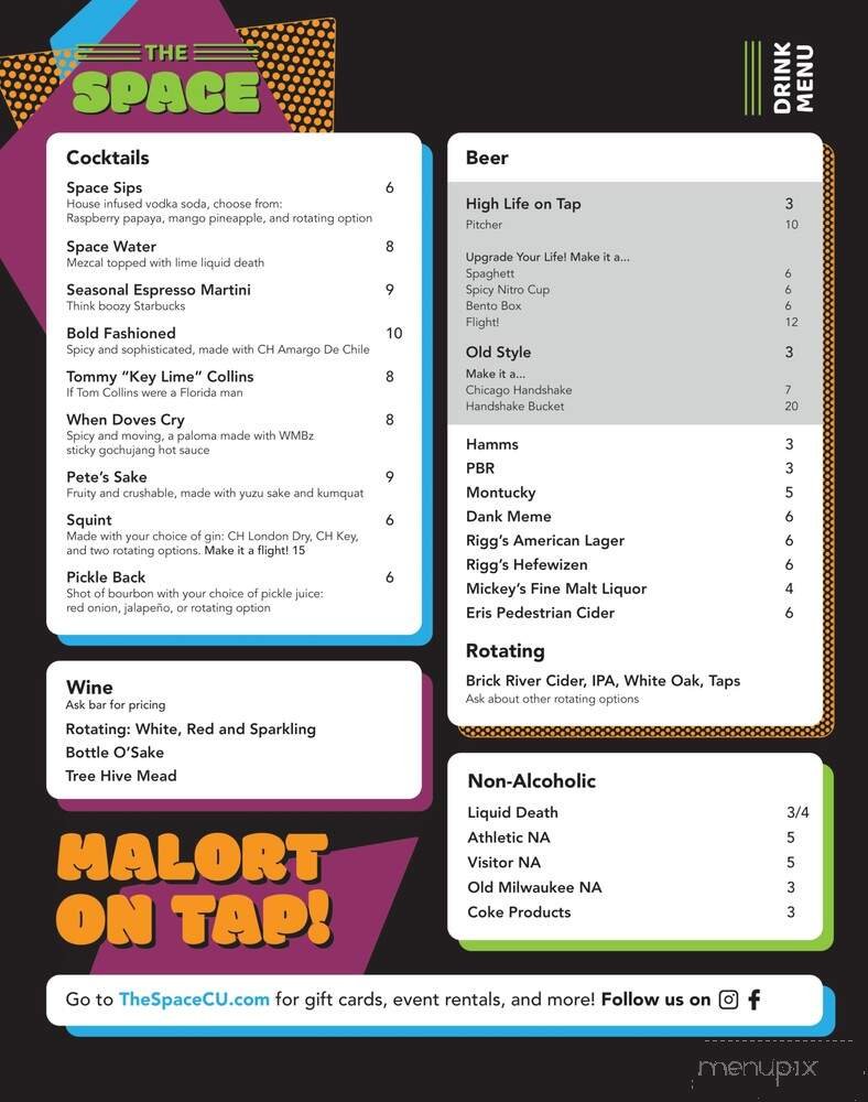Menu page 2