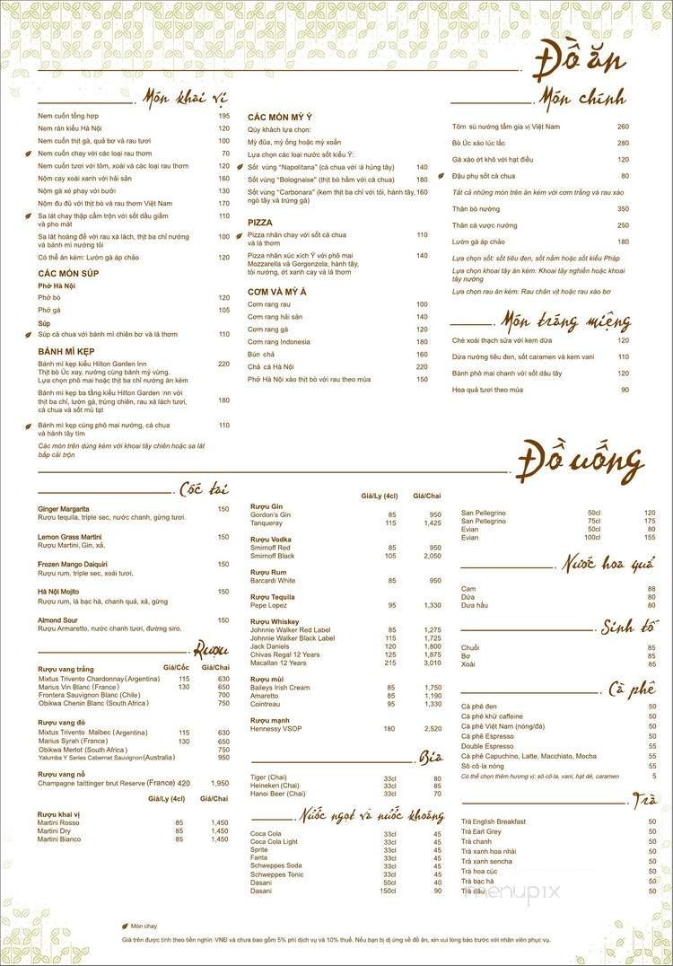 Menu page 1