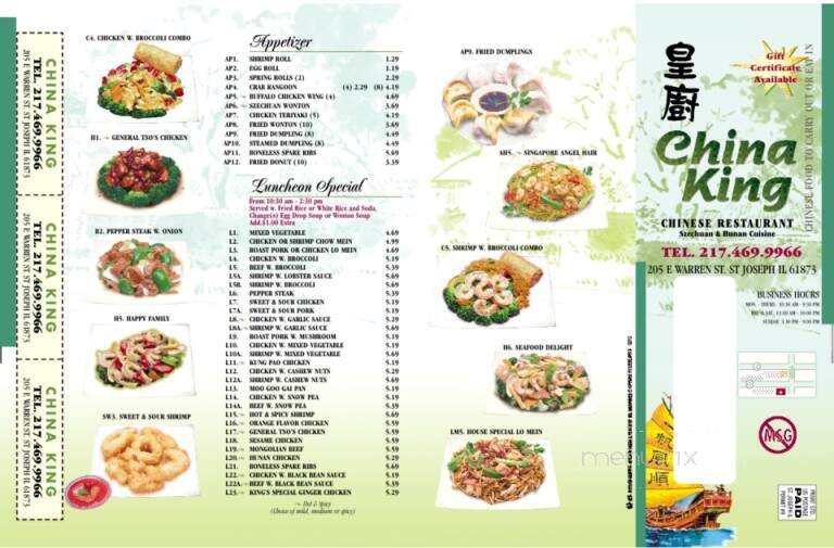 Menu page 2