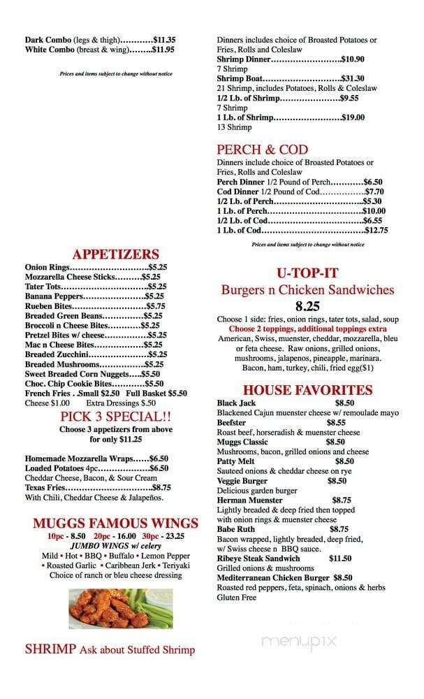 Menu page 1