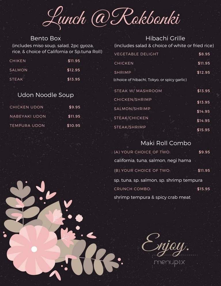Menu page 2