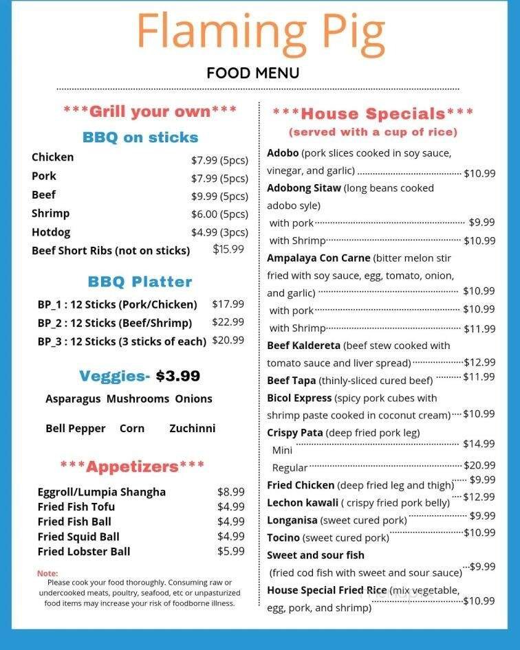 Menu page 2