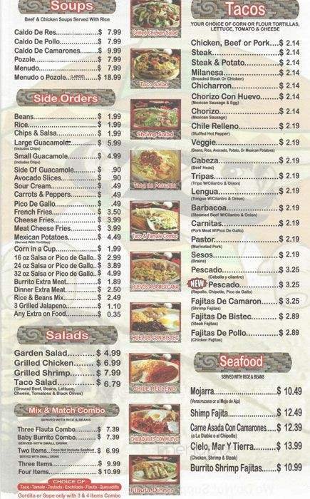 Menu page 2
