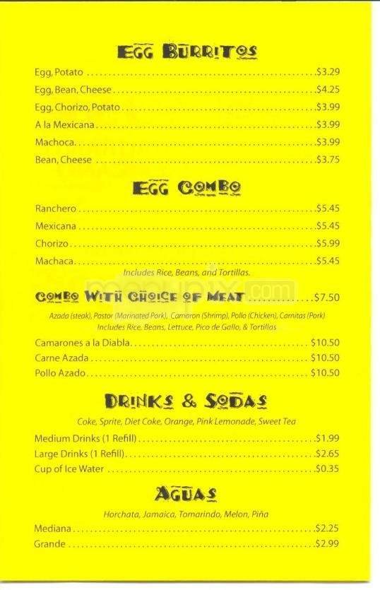 Menu page 2