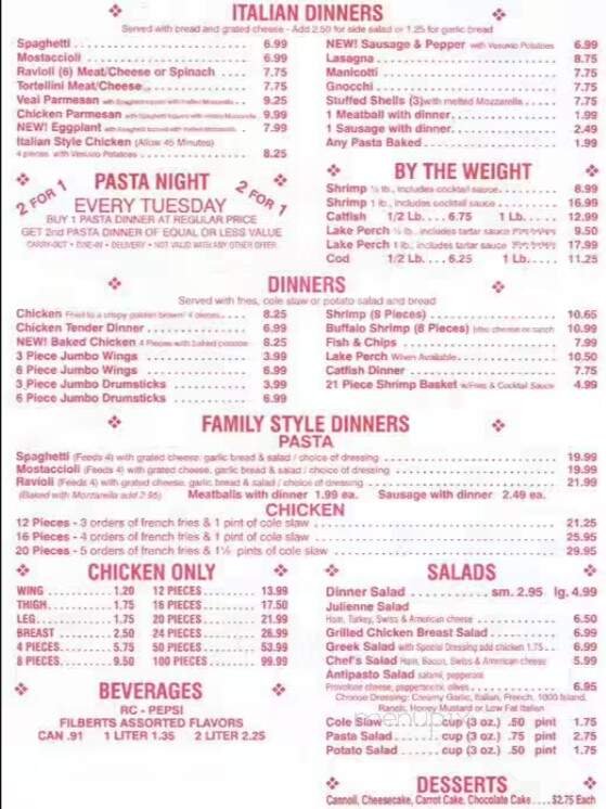 Menu page 2