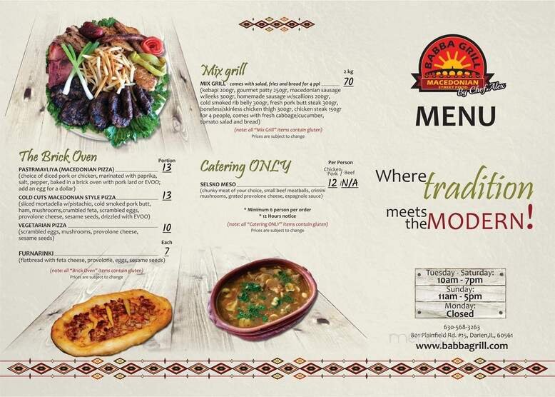 Menu page 2