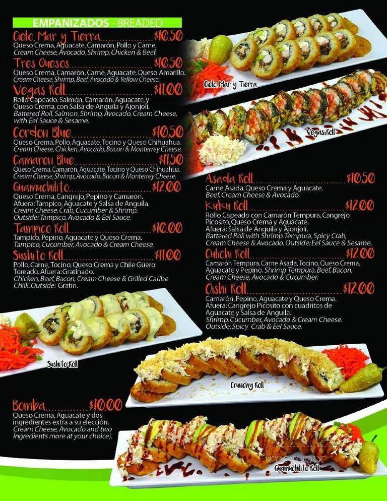 Menu page 2