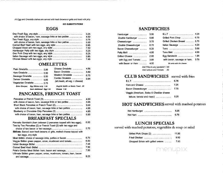 Menu page 1