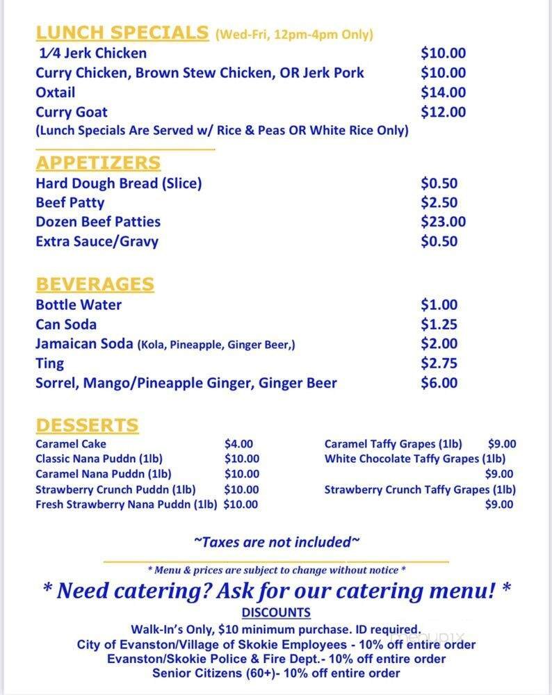 Menu page 1