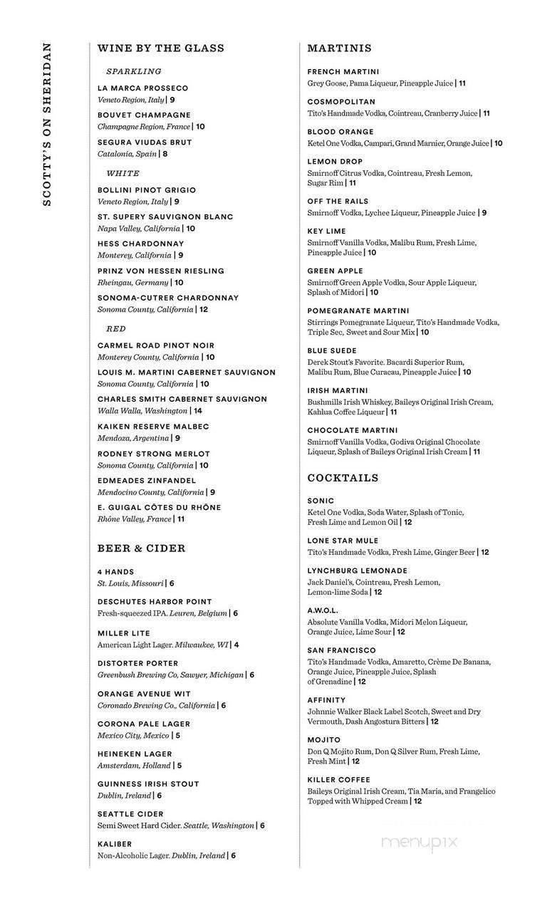 Menu page 1