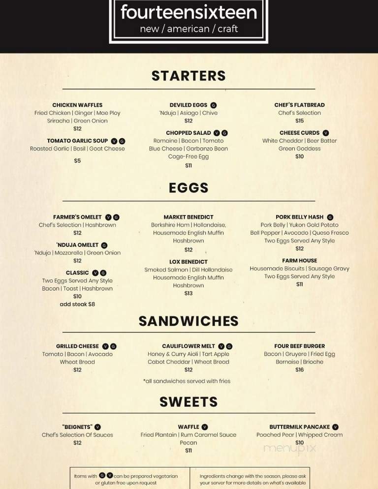 Menu page 2