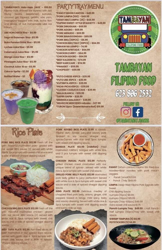 Menu page 1