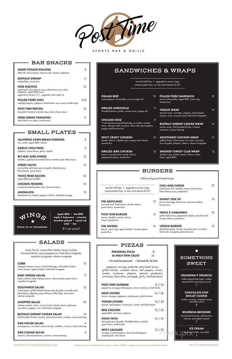Menu page 1