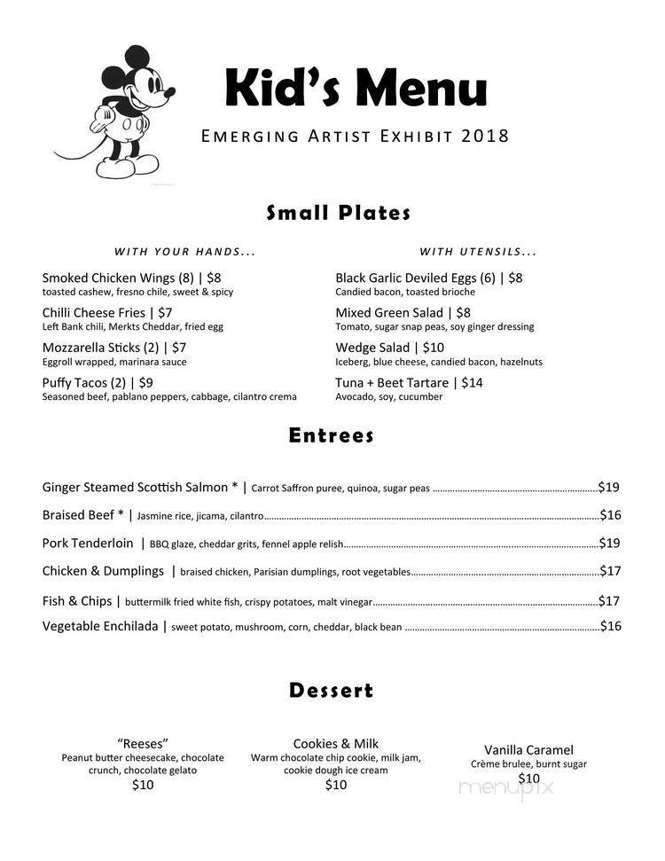Menu page 1