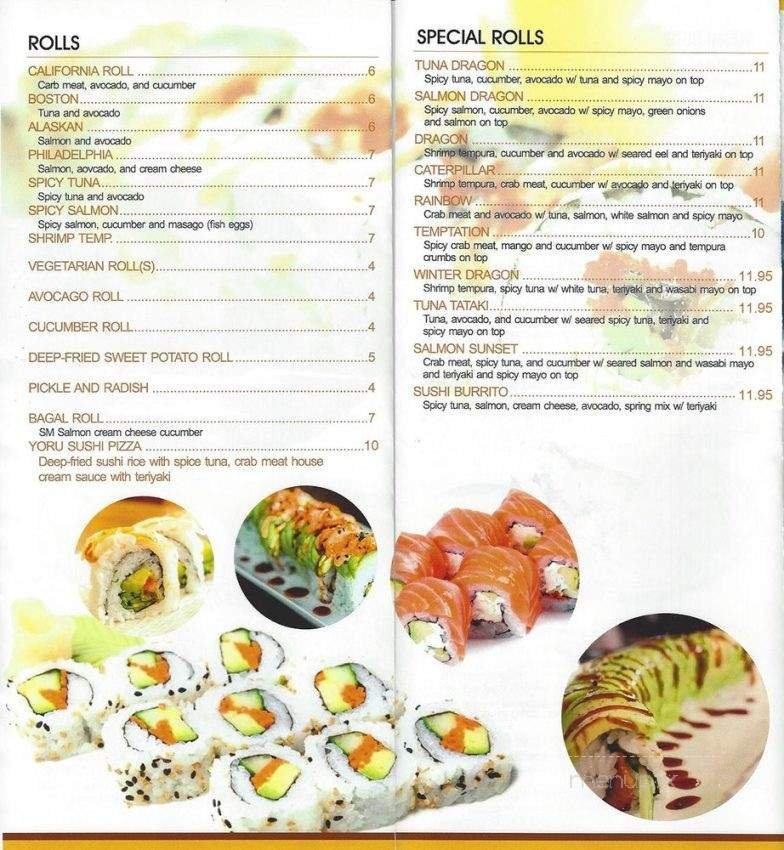 Menu page 1