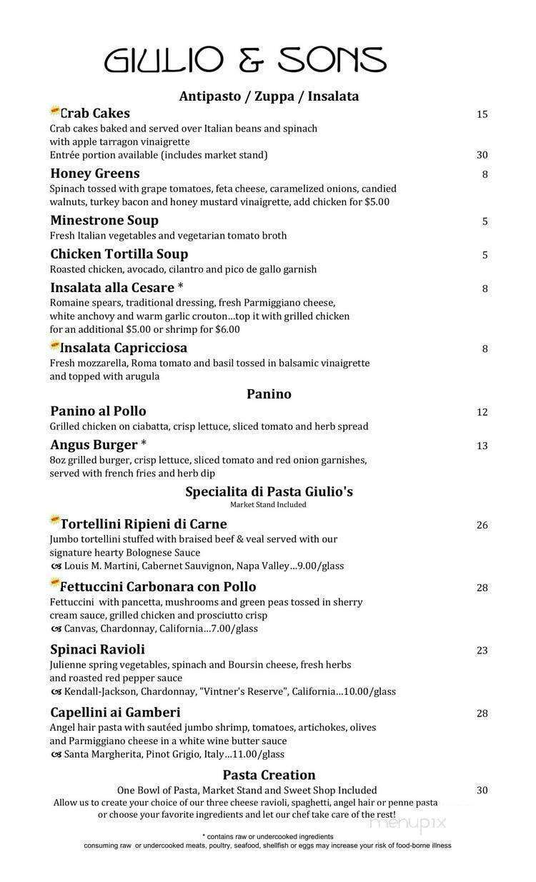 Menu page 1