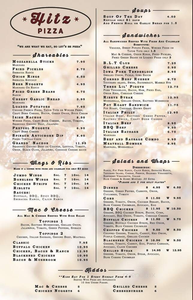 Menu page 2