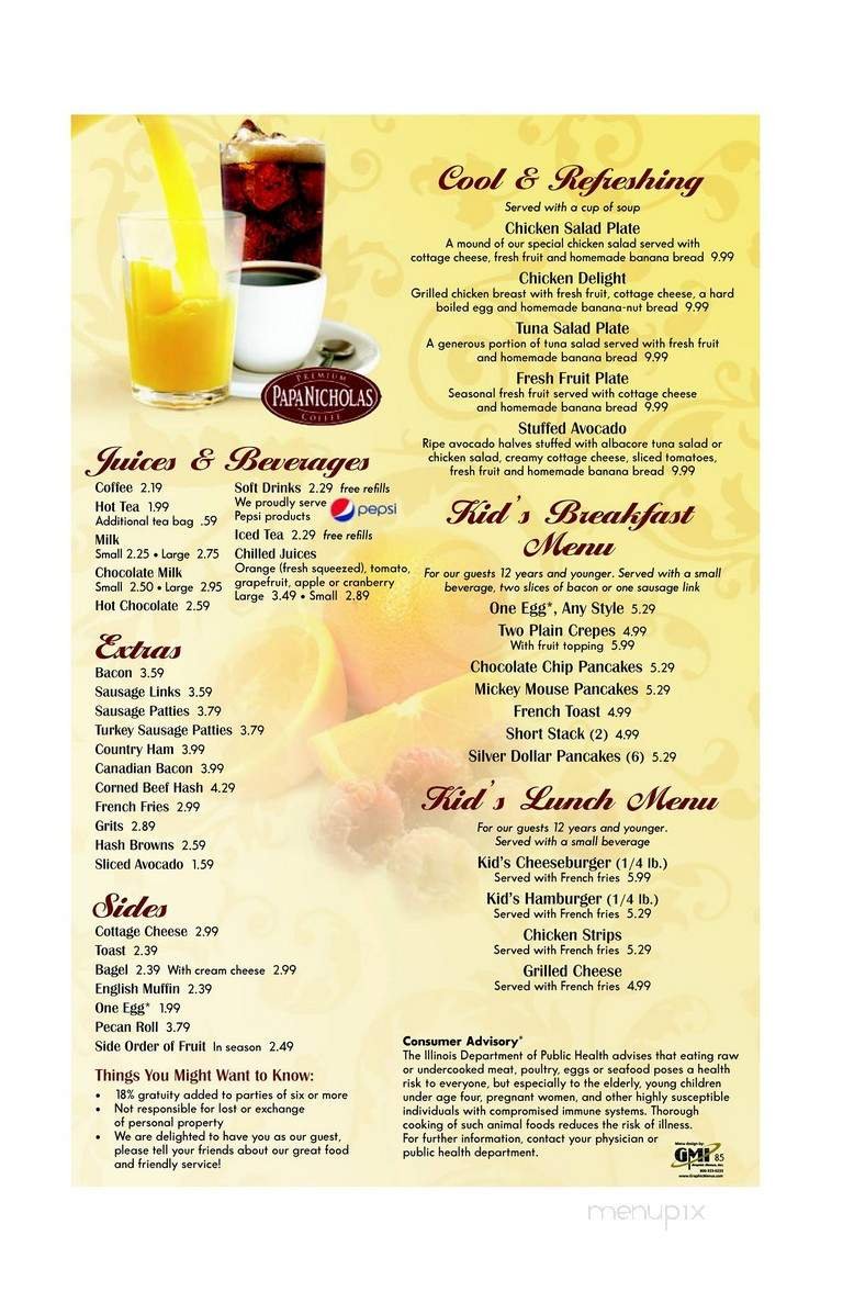 Menu page 1