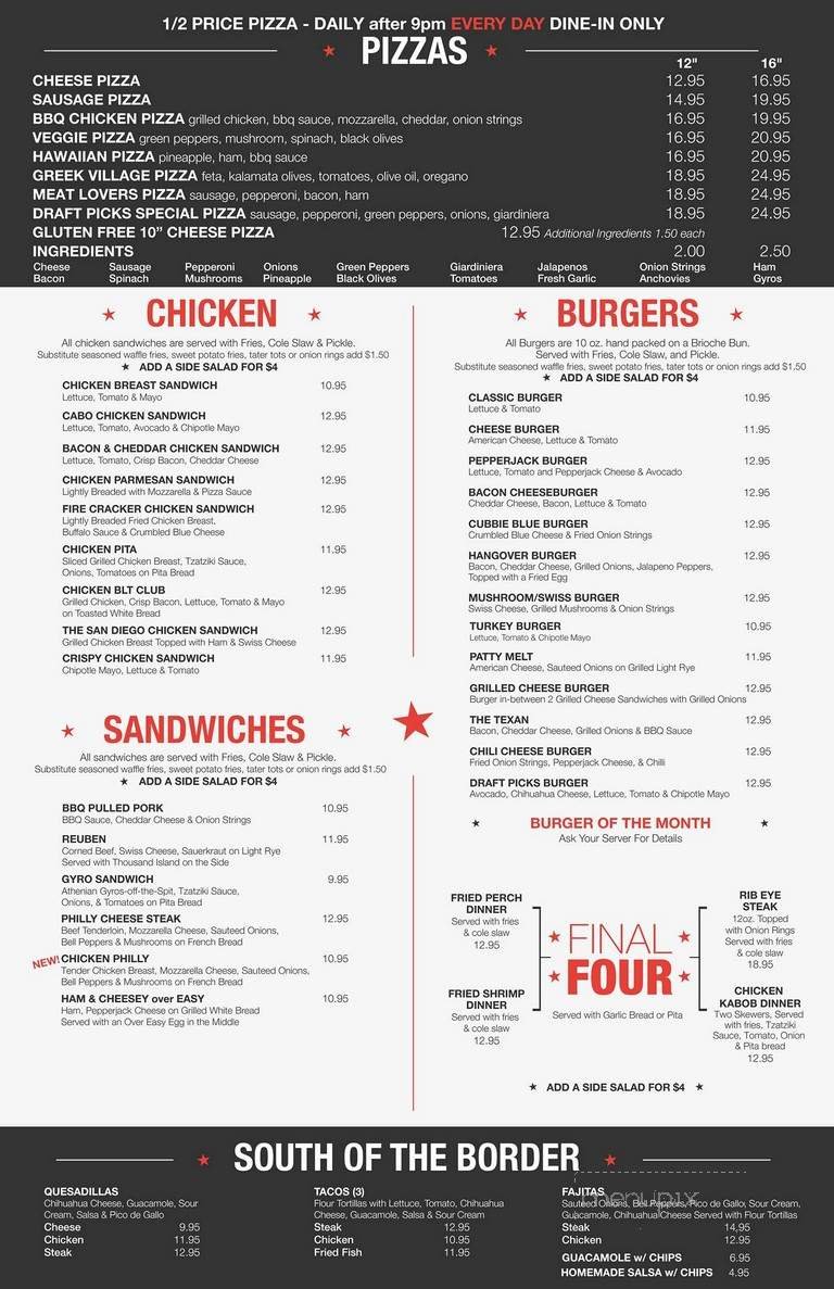 Menu page 2