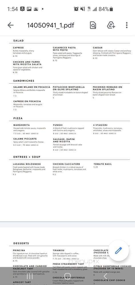 Menu page 2