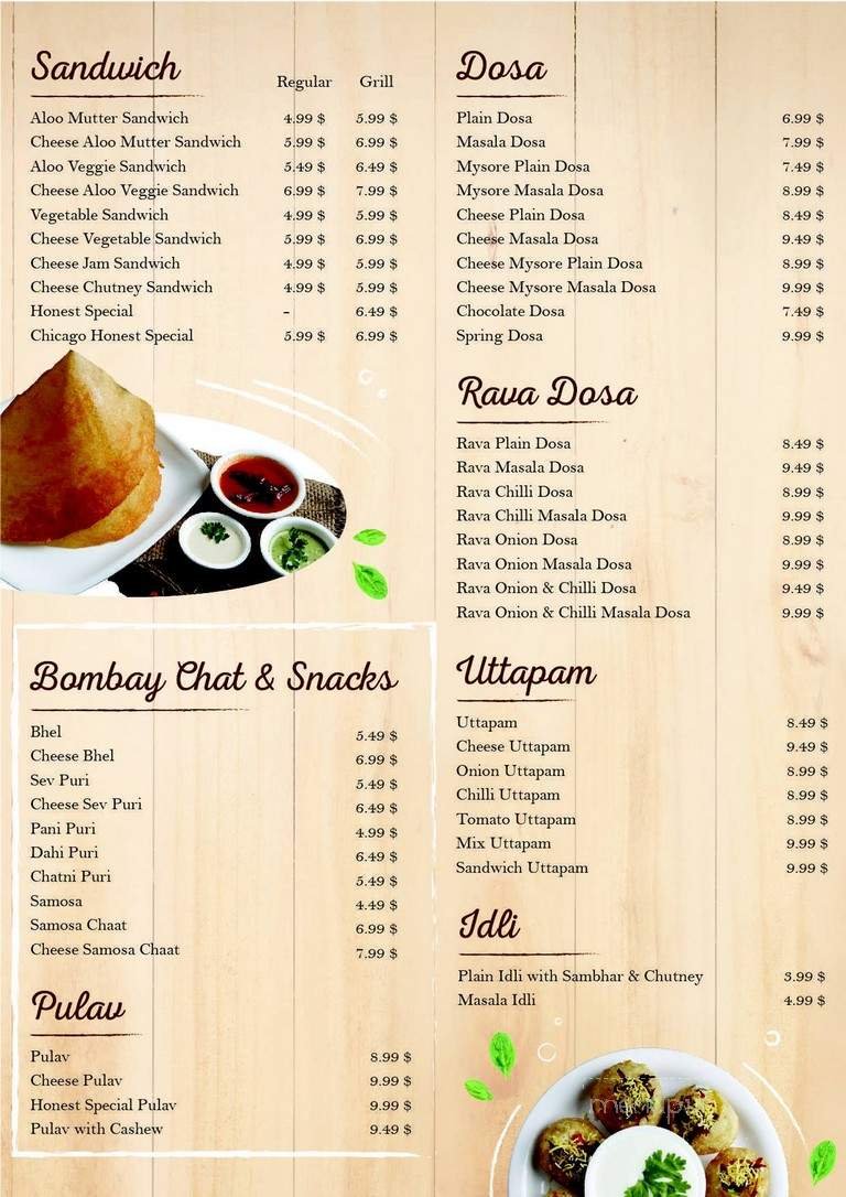 Menu page 2