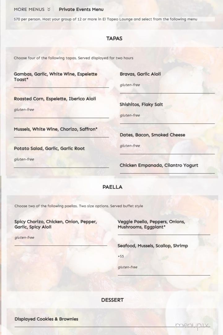 Menu page 2