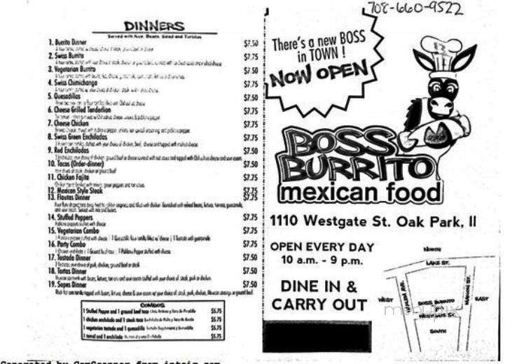 Menu page 1