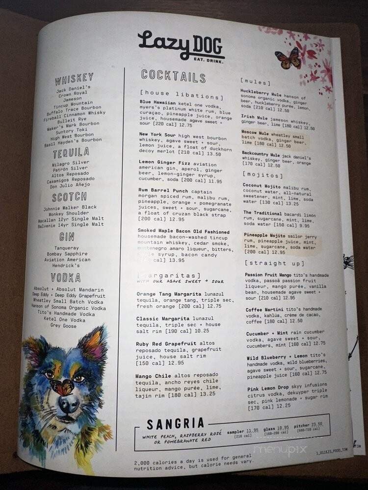 Menu page 1